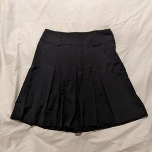 Ann Taylor black pleated skirt 4P